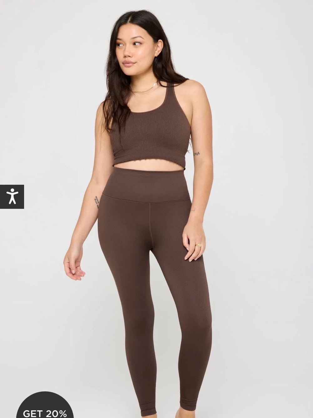 Spiritual Gangster Love Sculpt ribbed leggings size xs/s